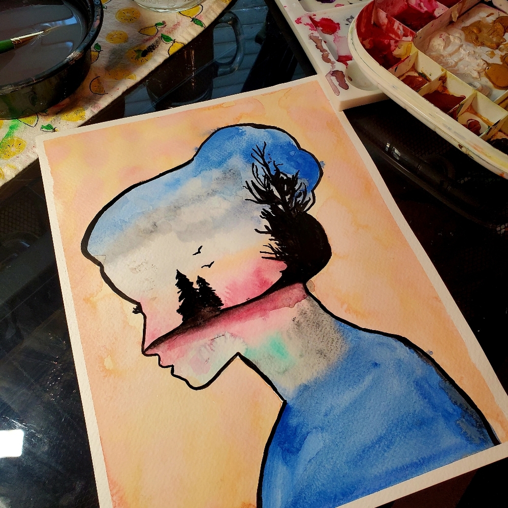 Watercolor painting